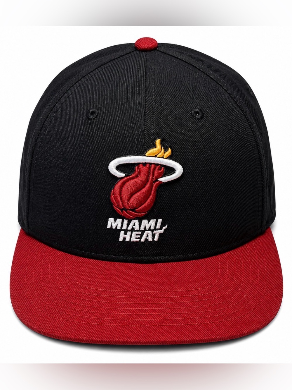 Miami Heat Snapback Hat Fan Favorite Black Red NBA Adjustable Cap Basketbal OSFA